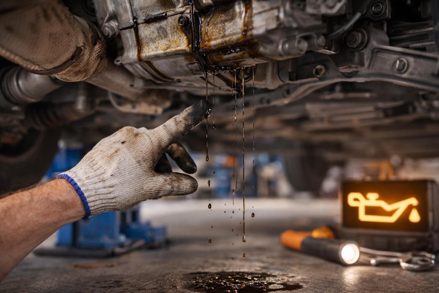 Car Oil Leak? Warning Signs, Causes & Repair Guide (UAE)